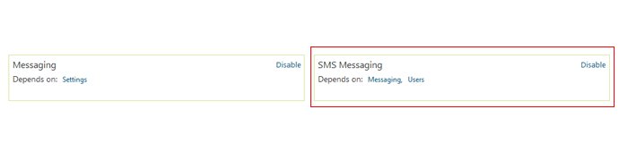 SMS Messaging Module