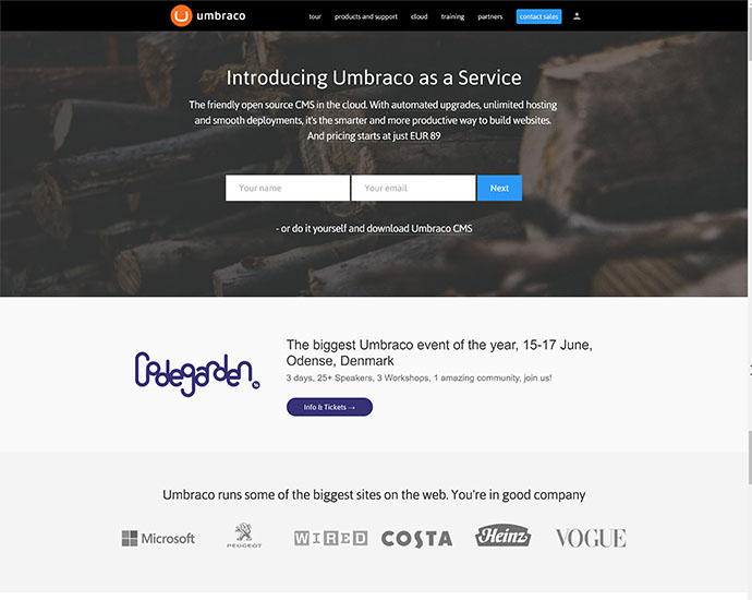 Umbraco Screenshot