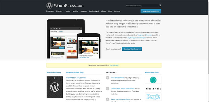 Wordpress Screenshot